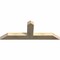 Ekena Millwork Portland Rough Sawn Timber Gable Bracket, Douglas Fir, 60"W x 22"H x 4"D x 6"F, 9/12 Pitch GBW060X22X0406POR00RDF - alternate 3
